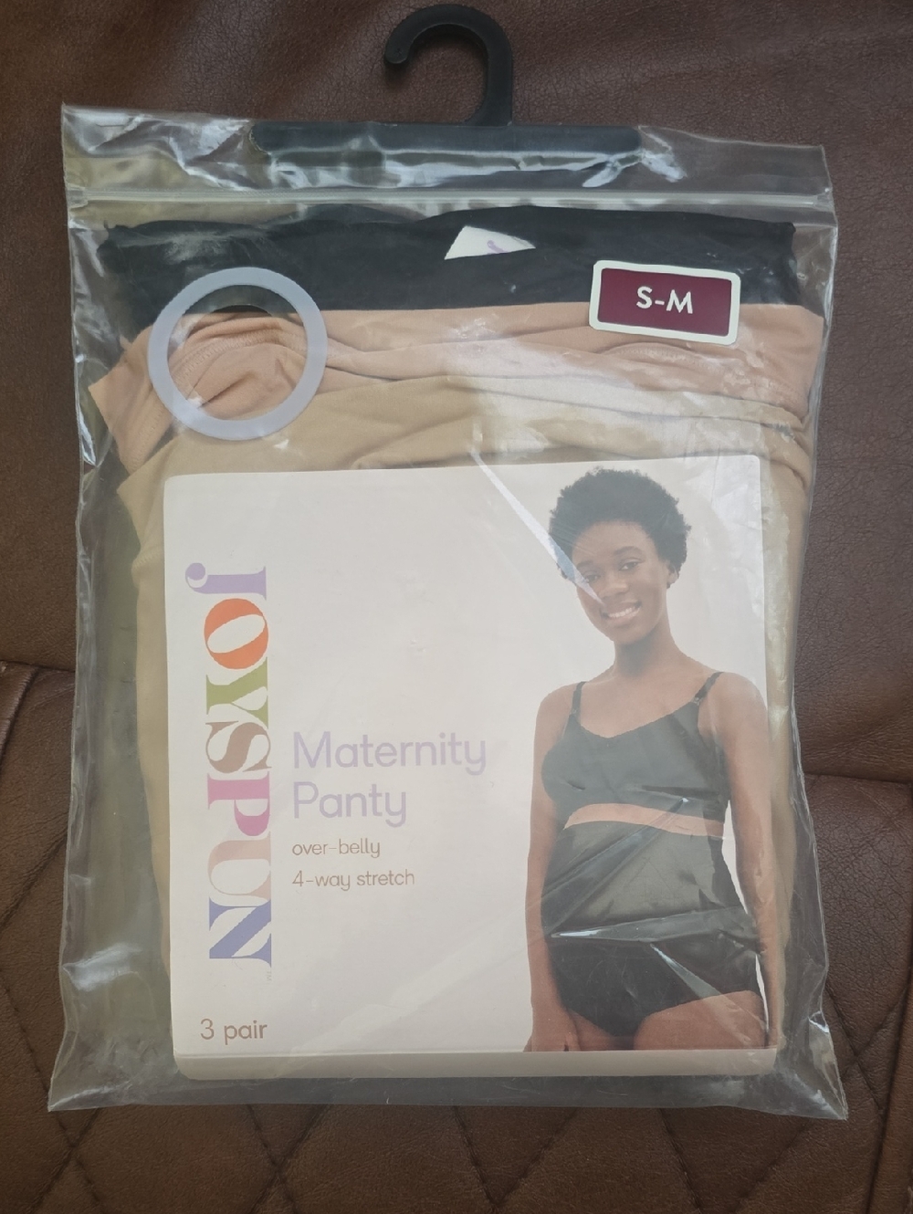 Maternity Panty 3-Pack — Black and Nude by Joyspoon